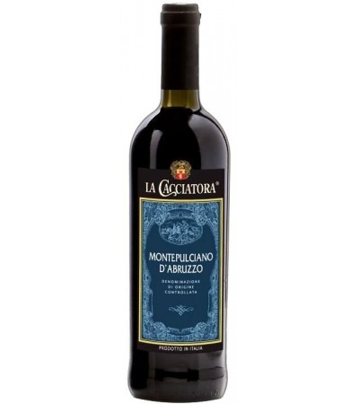 Вино красное сухое тихое Lacacciatora MONTEPULCIANO D'ABRUZZO D.O.C. 0,75л